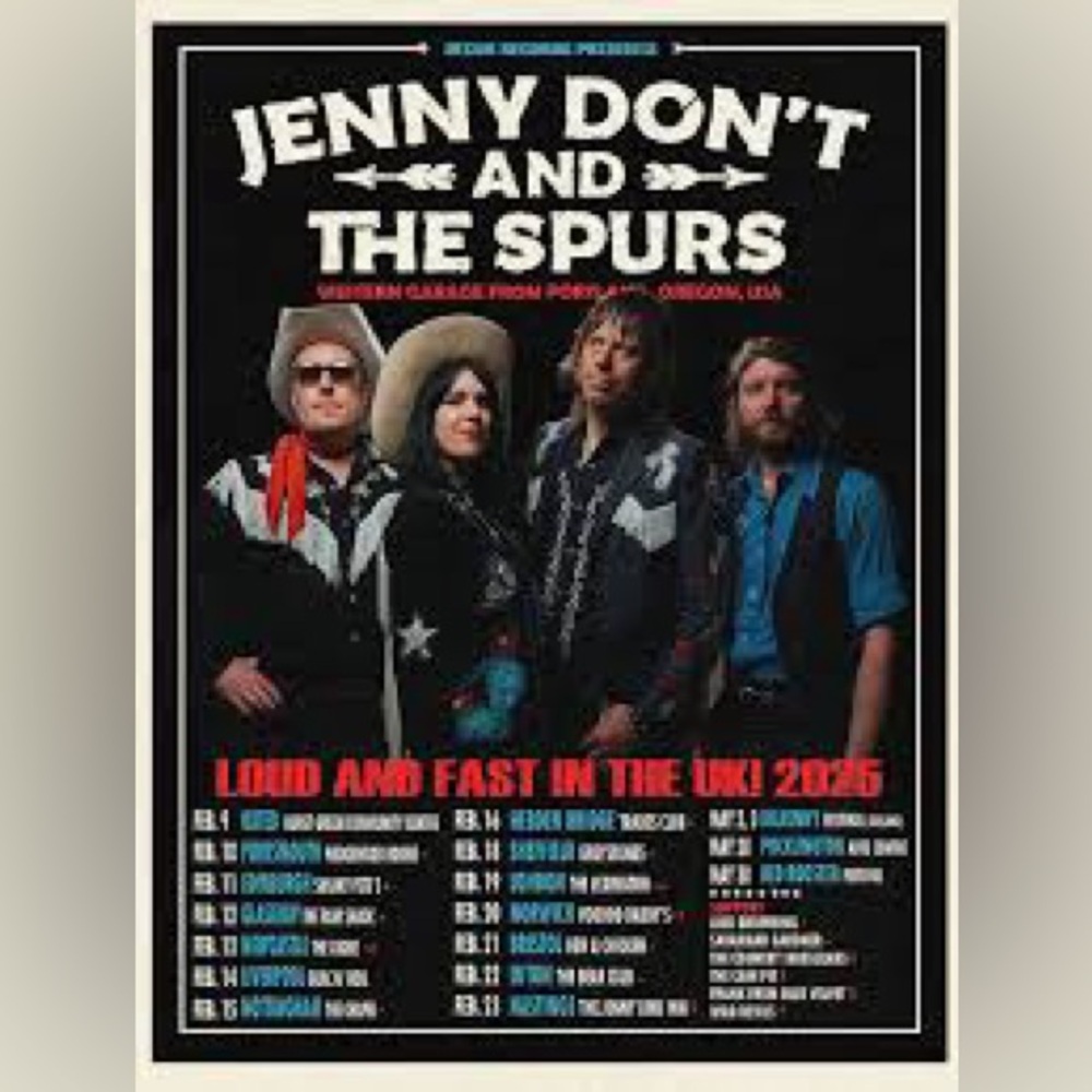 Jenny Don’t And The Spurs Portland Oregon band T-shirt - Picture 6 of 6